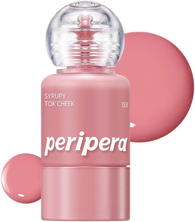 ペリペラ peripera シロッピー トック チーク SYRUPY TOK CHEEK (03 愛情満タンモーブ, 1個)